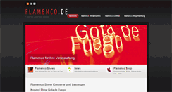 Desktop Screenshot of flamenco.de