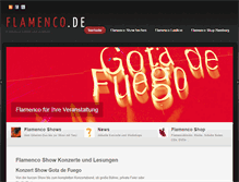 Tablet Screenshot of flamenco.de
