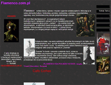 Tablet Screenshot of flamenco.com.pl